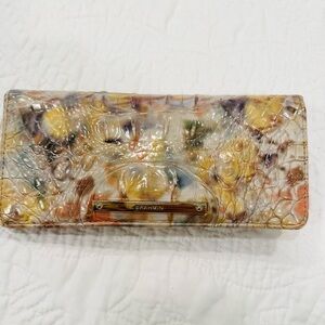 Brahmin Colorful Croc-Embossed Clutch